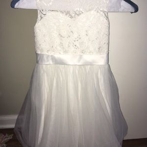 Sweatheart/Lace FlowerGirl Dress- Size 5